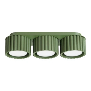Plafon AURA 3 zielony oliwkowy Gx53 SL.2631 Sollux