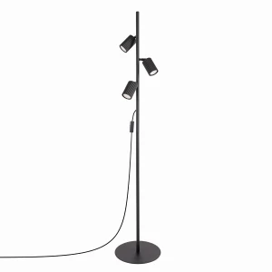Lampa podłogowa KARBON 3 czarna SL.2016 Sollux