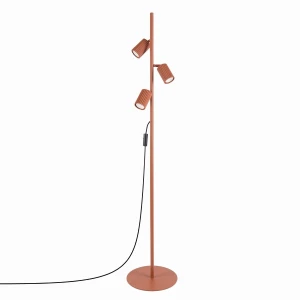 Lampa podłogowa KARBON 3 ochra czerwona SL.2024 Sollux