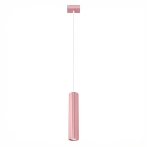 Lampa wisząca KARBON 1 różowa SL.1931 Sollux