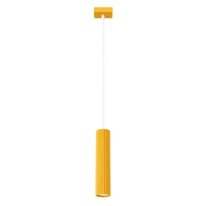 Lampa wisząca KARBON 1 żółta SL.2334 Sollux