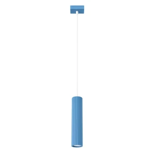 Lampa wisząca KARBON 1 błękitna SL.2337 Sollux