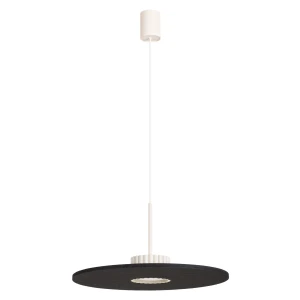 Lampa wisząca OVO 1 beżowa/czarna filc Gx53 SL.2692 Sollux