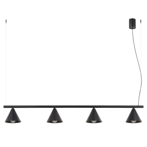 Żyrandol NOX 4L czarna SL.2552 Sollux