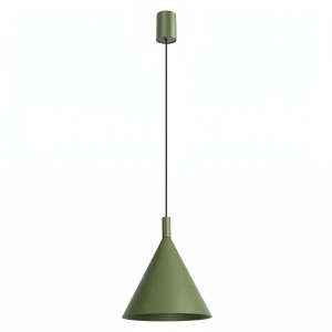 Lampa wisząca NOX 25 zielona oliwka SL.2525 Sollux