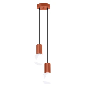 Lampa wisząca HALO 2P ochra czerwona SL.1975 Sollux