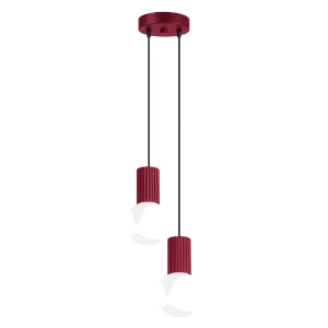 Lampa wisząca HALO 2P burgund SL.1979 Sollux
