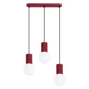 Lampa wisząca HALO 3L burgund SL.1999 Sollux
