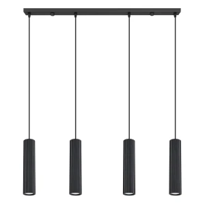 Lampa wisząca KARBON 4L czarny SL.2003 Sollux