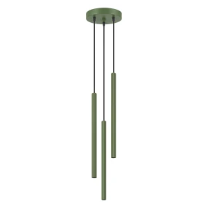 Lampa wisząca ARCHE 3P zielona oliwka SL.2050 Sollux