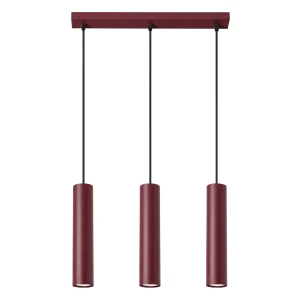 Lampa wisząca LAGOS 3L burgund SL.2082 Sollux