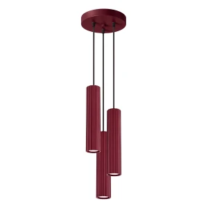 Lampa wisząca KARBON 3P burgund SL.2303 Sollux