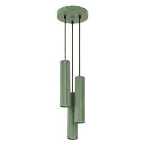 Lampa wisząca KARBON 3P szałwiowa SL.2339 Sollux