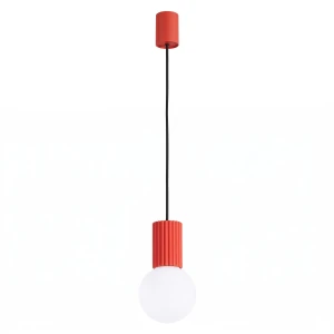 Lampa wisząca HALO 1 czerwona SL.2396 Sollux