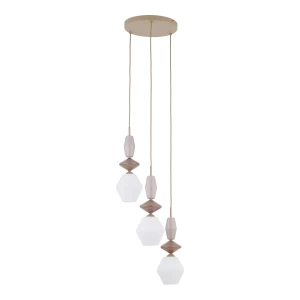 ZEN SABIA FUSO WHITE LAMPA WISZĄCA 3XE14 KOŁO - 11862 TK Lighting