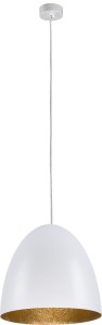 LAMPA WISZĄCA EGG M BIAŁO-ZŁOTY 9021 Nowodvorski