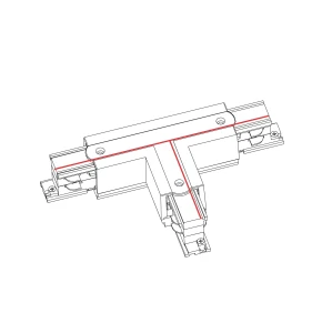ŁĄCZNIK "T" LEWY CZARNY CTLS POWER T CONNECTOR LEFT 2 BLACK (T-L2) 8237 Nowodvorski