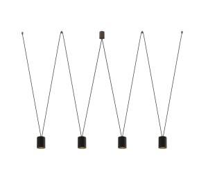 Lampa wisząca MORE TONE BLACK/GOLD IV 7814 Nowodvorski Lighting