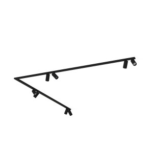 Listwa sufitowa 90° 2x200cm MONO CORNER VIII 2x200 BLACK 7723 Nowodvorski Lighting