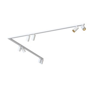 Listwa sufitowa 90° 2x150cm MONO CORNER VIII 2x150 WHITE/GOLD 7695 Nowodvorski Lighting
