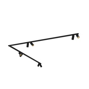Listwa sufitowa 90° 2x200cm MONO CORNER VIII 2x200 BLACK/GOLD 7702 Nowodvorski Lighting