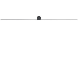 Kinkiety obrazowe SPIN LED L Czarny 10371 Nowodvorski
