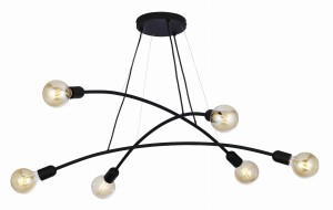 HELIX BLACK LAMPA WISZĄCA 6 PŁ 2726 TK Lighting