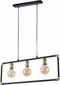 HYDRIA LAMPA WISZACA  3 PŁ CZ/ZŁ.PROSZEK 4146 TK Lighting