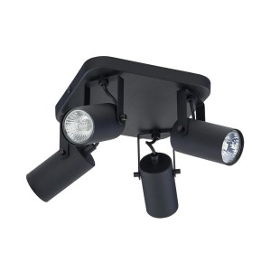 REDO BLACK LAMPA SUFITOWA 4 PŁ GU10 6501 TK Lighting