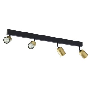 TOP BLACK/GOLD LAMPA SUFITOWA 4 PŁ 1021 TK Lighting