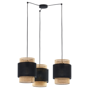 BOHO BLACK LAMPA WISZĄCA 3 PŁ 6549 TK Lighting