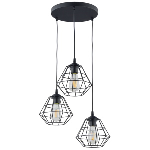 DIAMOND NEW BLACK LAMPA WISZĄCA 3 PL 6204 TK Lighting