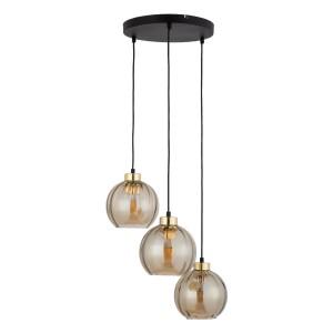 DEVI AMBER LAMPA WISZĄCA 3 PŁ KOŁO  4637 TK Lighting