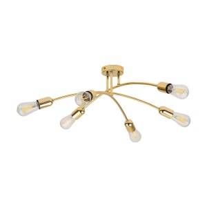 HELIX  GOLD LAMPA SUFITOWA 6 PŁ 4699 TK Lighting