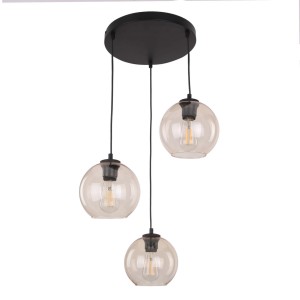 CUBUS BURSZTYN LAMPA WISZĄCA 3 PŁ KOŁO  4601 TK Lighting