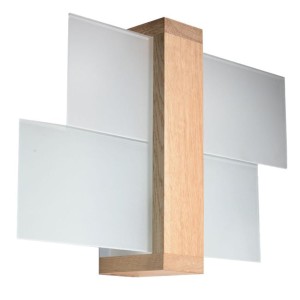 Kinkiet FENIKS 1 naturalne drewno SL.0077 Sollux Lighting