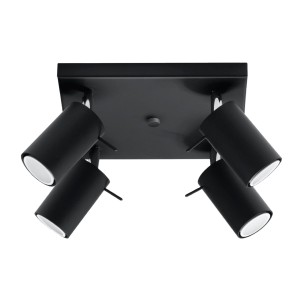 Plafon RING 4 czarny SL.0094 Sollux Lighting