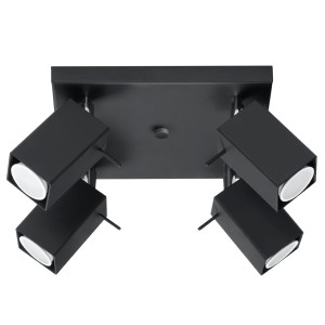 Plafon MERIDA 4 czarny SL.0102 Sollux Lighting