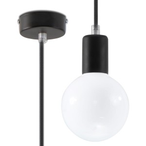 Lampa wisząca EDISON czarna SL.0152 Sollux Lighting