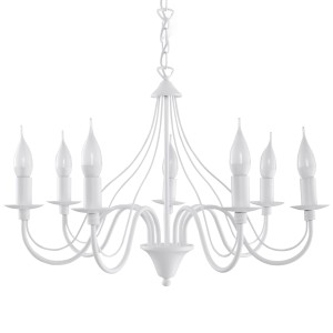 Żyrandol MINERWA 7 biały SL.0215 Sollux Lighting