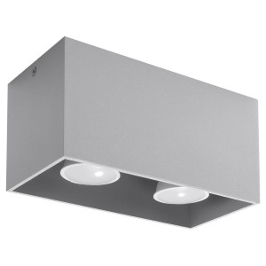 Plafon QUAD MAXI szary SL.0382 Sollux Lighting