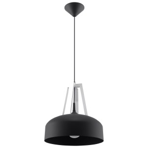 Lampa wisząca CASCO czarna/biała SL.0389 Sollux Lighting