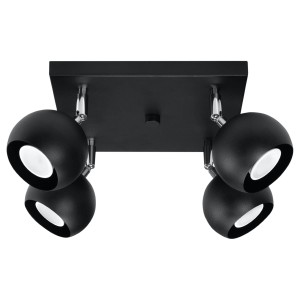 Plafon OCULARE 4 czarny SL.0446 Sollux Lighting