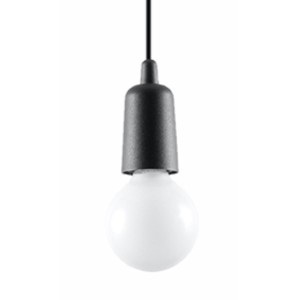Lampa wisząca DIEGO 1 czarna SL.0572 Sollux Lighting