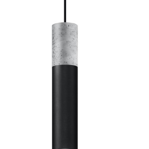 Lampa wisząca BORGIO 1 czarny SL.0650 Sollux Lighting