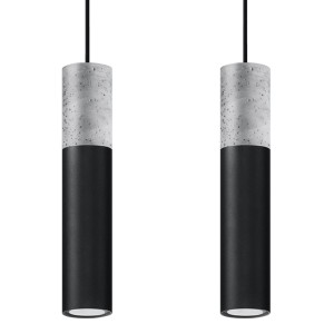 Lampa wisząca BORGIO 2 czarny SL.0651 Sollux Lighting