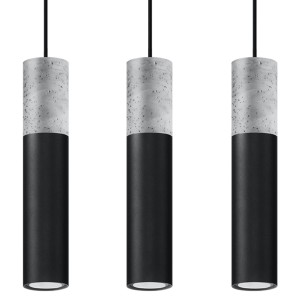 Lampa wisząca BORGIO 3L czarny SL.0652 Sollux Lighting
