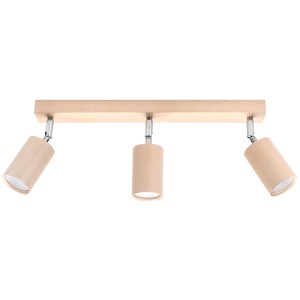 Plafon BERG 3 naturalne drewno SL.0703 Sollux Lighting