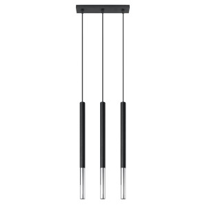Lampa wisząca MOZAICA 3L czarny/chrom SL.0886 Sollux Lighting