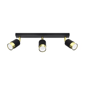 Plafon NERO 3 czarny/złoty SL.1071 Sollux Lighting